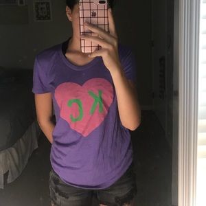 KC heart Purple, Pink, Green T-Shirt